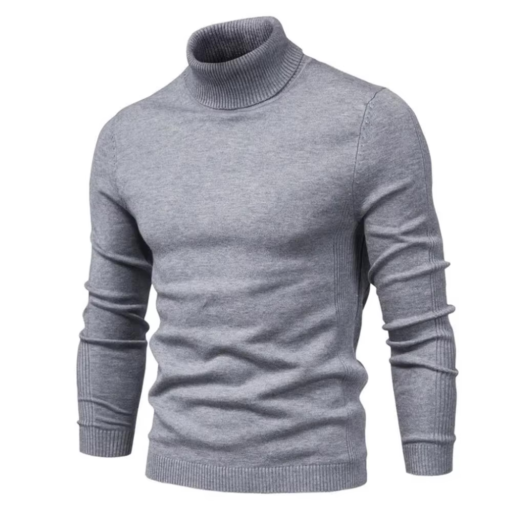Schmal geschnittener Rollkragenpullover für Herren - Image 9