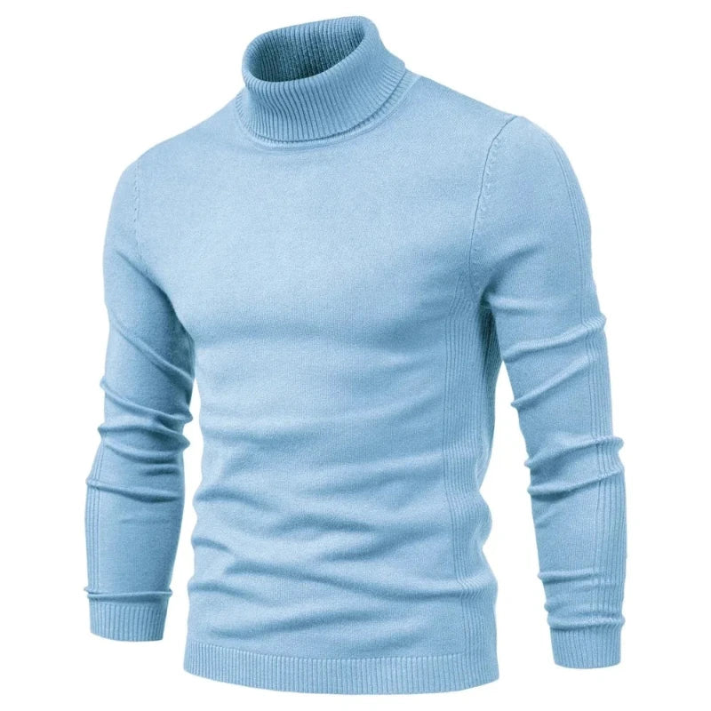 Schmal geschnittener Rollkragenpullover für Herren - Image 12