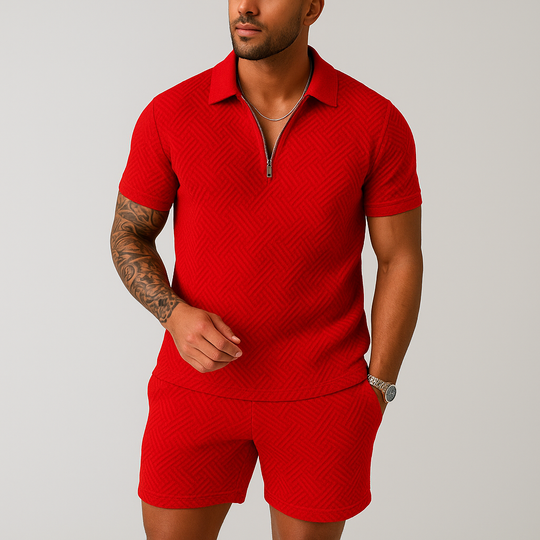 Polohemd mit Reißverschluss für Herren - Image 6