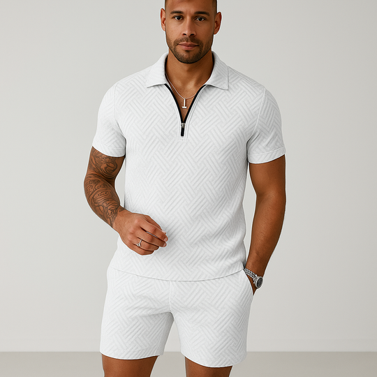 Polohemd mit Reißverschluss für Herren - Image 7