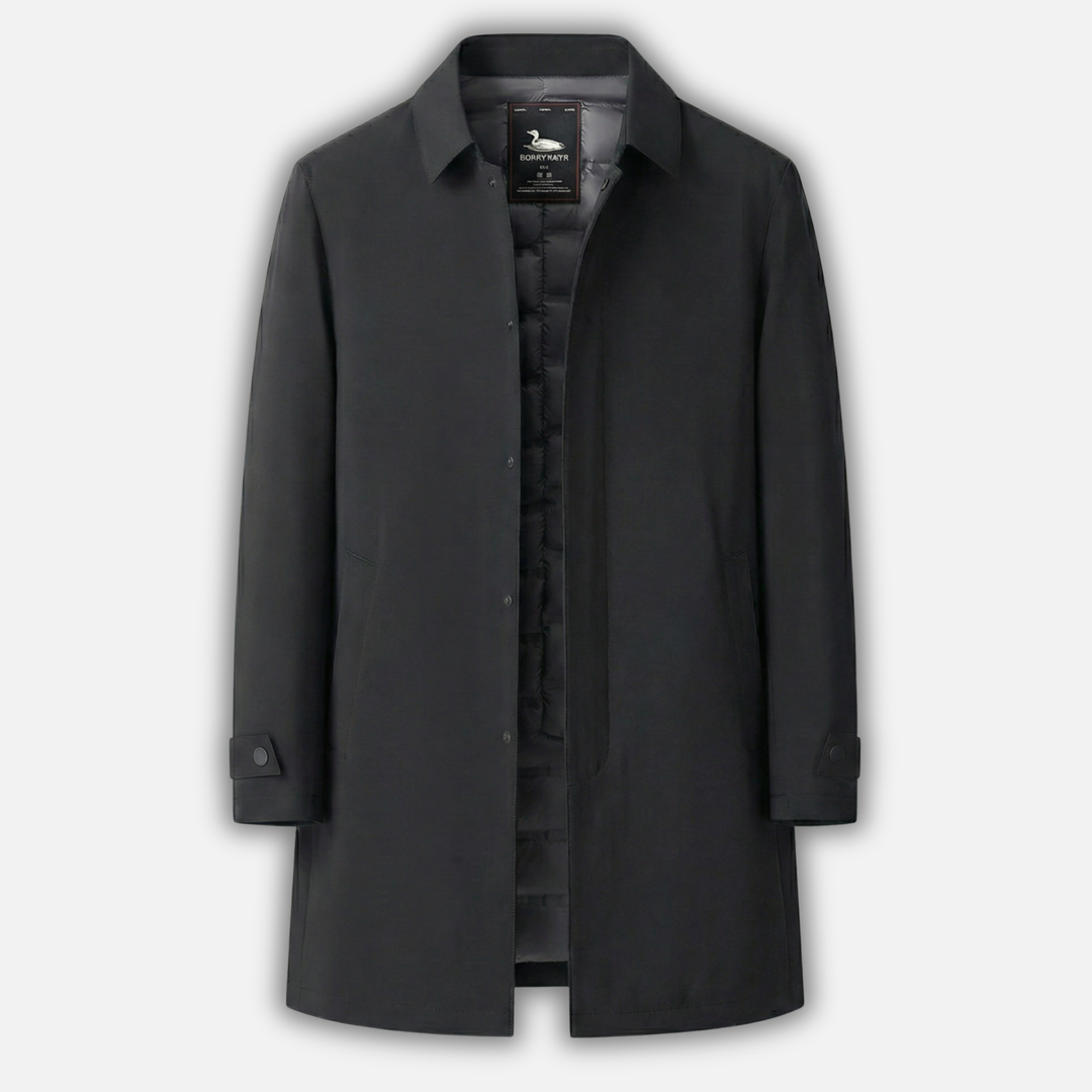 Isolierter Trenchcoat mit Knopfmanschetten für Männer