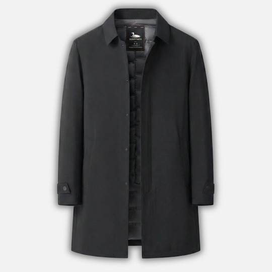 Isolierter Trenchcoat mit Knopfmanschetten für Männer