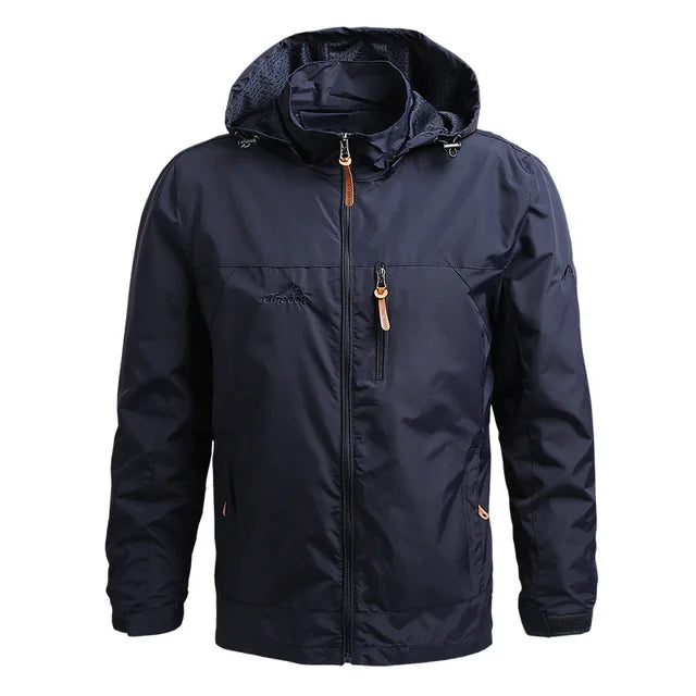Kapuzensweatjacke Herren – Strukturierte Oberfläche & Reißverschlusstaschen