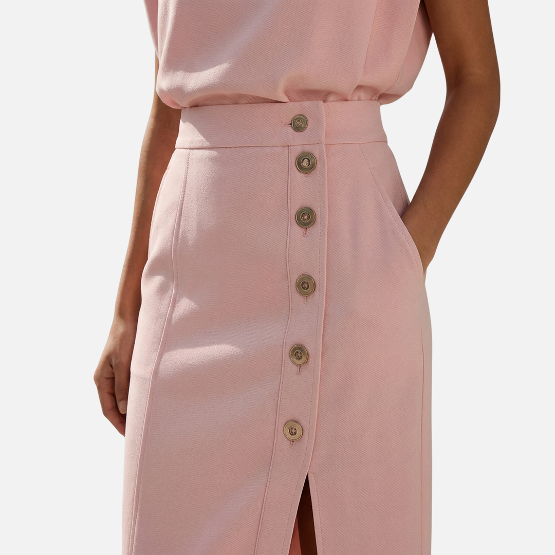 Casual αμάνικο μίντι φόρεμα με βάτες ώμου για γυναίκες