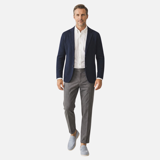 Mocassini penny da uomo leggeri in pelle scamosciata con plantare imbottito