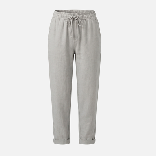 Pantalón ligero de lino con stretch – Corte regular para mujer