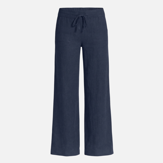 Leichte Weite Leinenhose – Lockere Passform für Damen