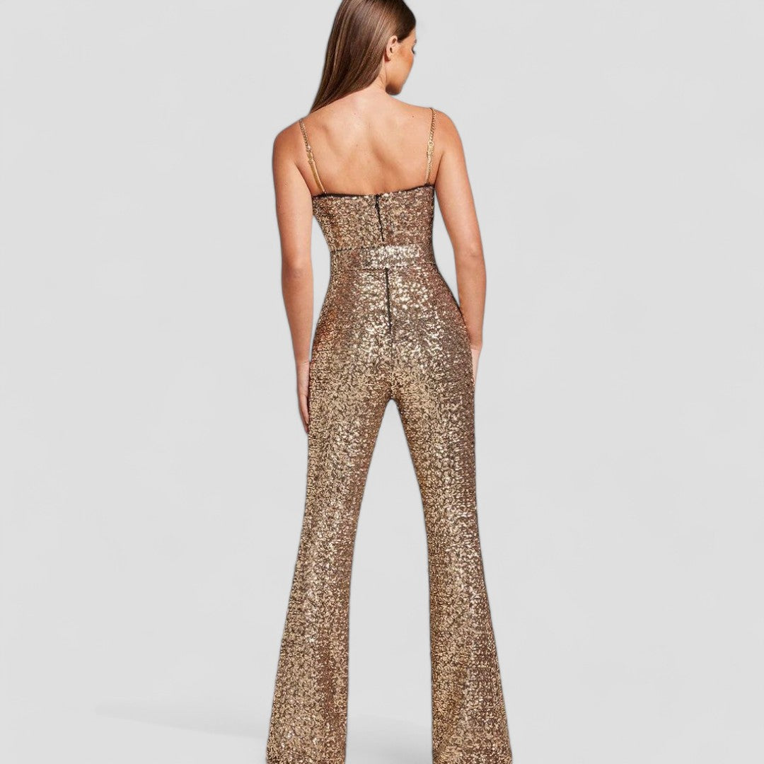 Pailletten-Abendjumpsuit für Damen - Image 2