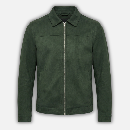 Giacca con zip con colletto da uomo