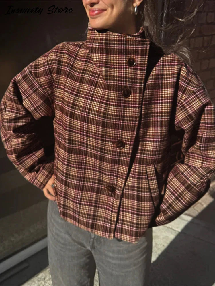 Oversized Trichterkragen Mantel für Damen - Image 9