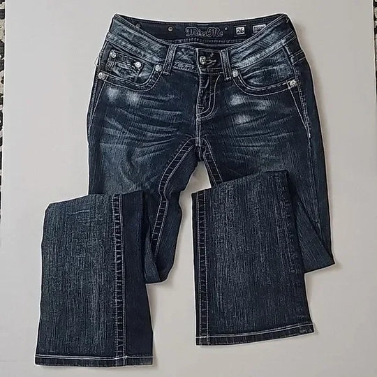 Bootcut Jeans mit niedrigem Bund für Damen - Image 3