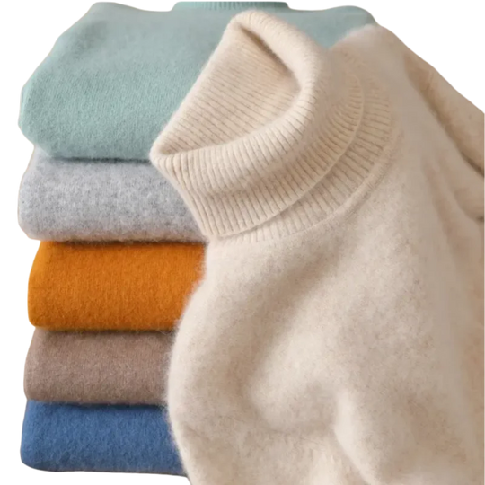 Figurbetonter Langarm Rollkragenpullover für Damen - Image 19