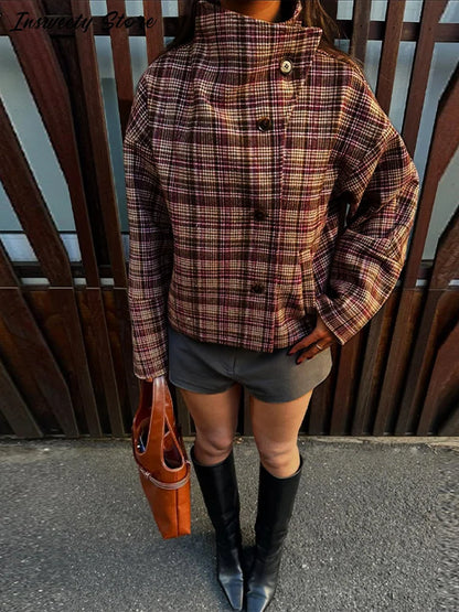 Oversized Trichterkragen Mantel für Damen - Image 11