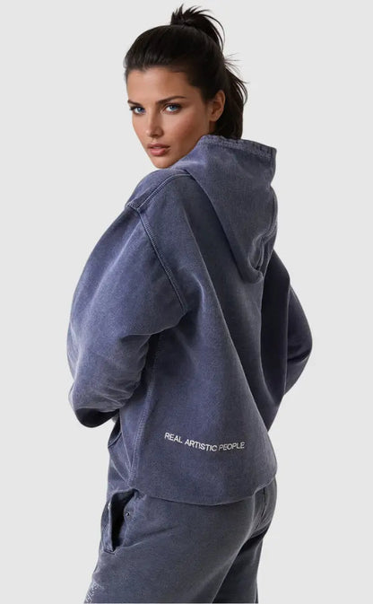 Grafischer Pullover Hoodie für Damen - Image 2