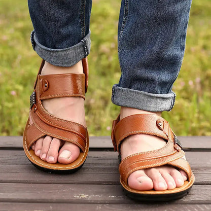Sandalen mit Offenen Riemen und Geprägter Sohle für Männer
