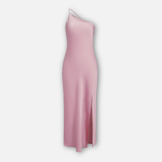Satin Kleid mit Seitenschlitz für Frauen