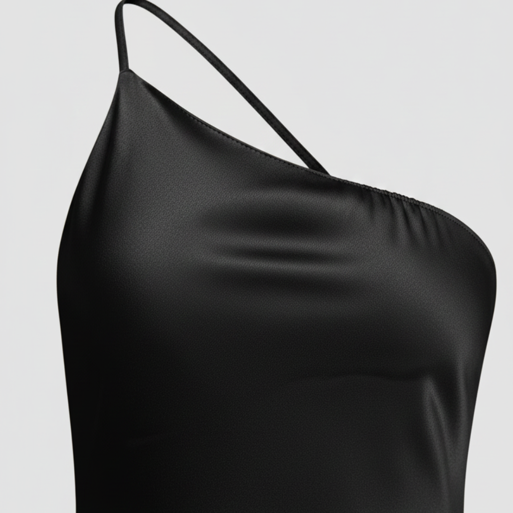 Satin Kleid mit Seitenschlitz für Frauen