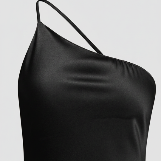 Satin Kleid mit Seitenschlitz für Frauen