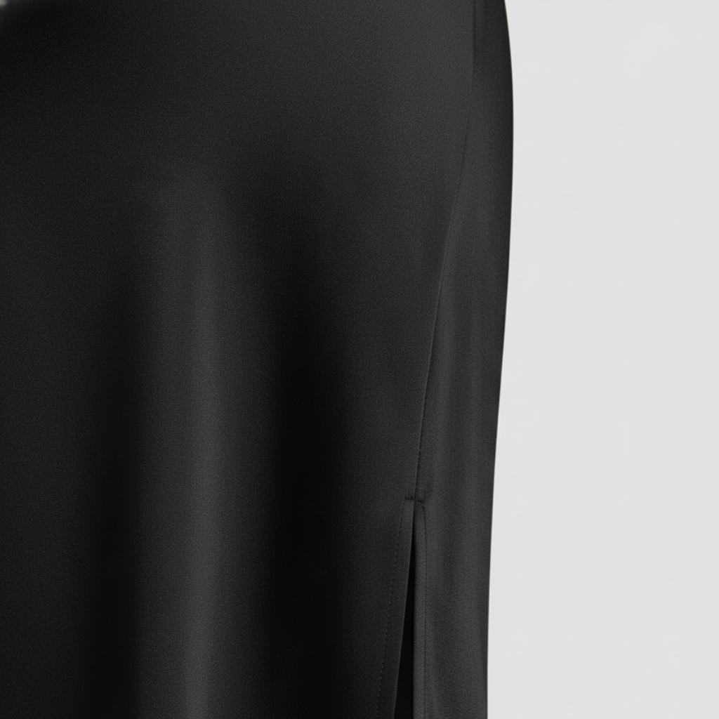 Satin Kleid mit Seitenschlitz für Frauen