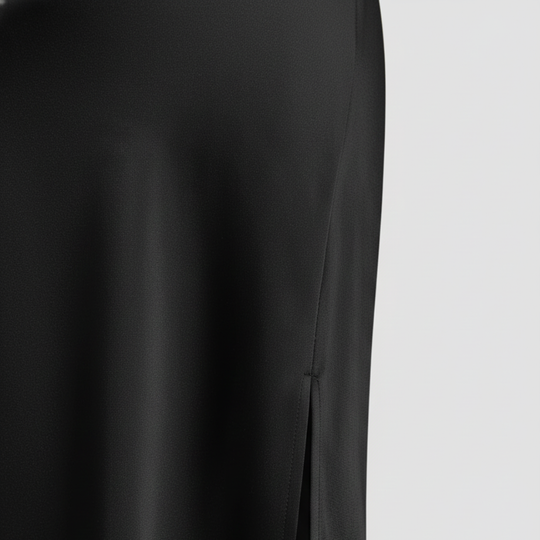 Satin Kleid mit Seitenschlitz für Frauen