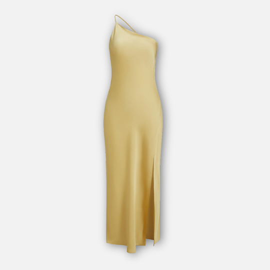 Satin Kleid mit Seitenschlitz für Frauen