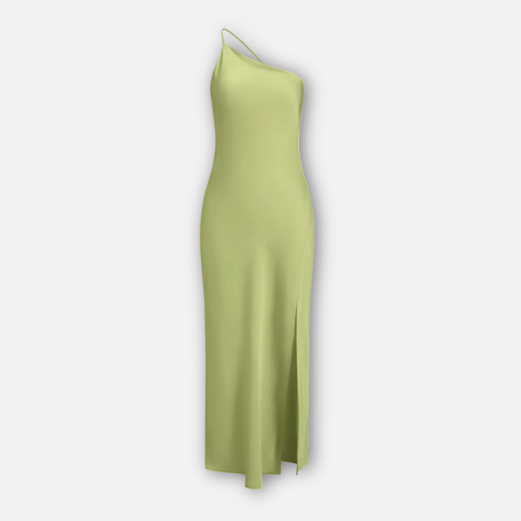 Satin Kleid mit Seitenschlitz für Frauen
