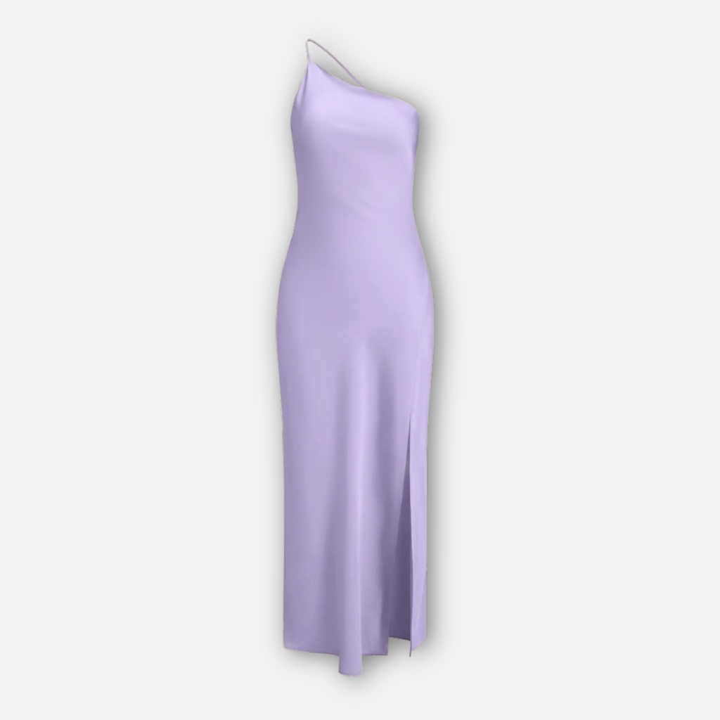 Satin Kleid mit Seitenschlitz für Frauen