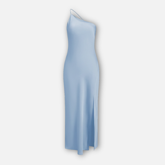 Satin Kleid mit Seitenschlitz für Frauen