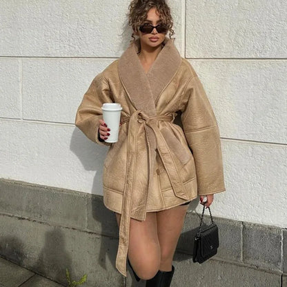 Gürtel-Wickeljacke für Damen - Image 1