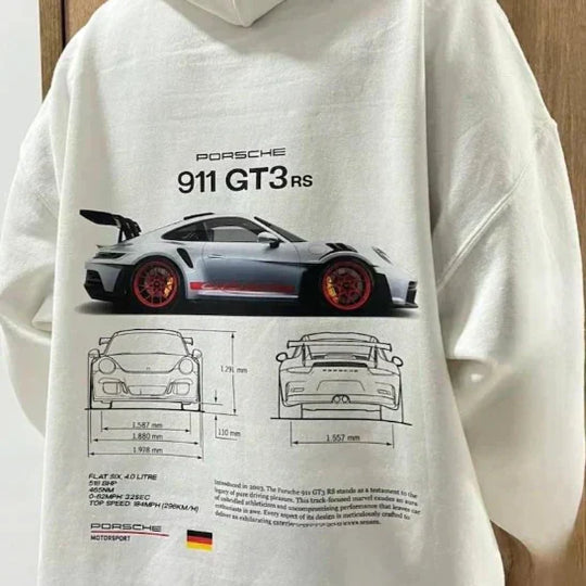 Grafischer Oversized Hoodie für Herren - Image 2