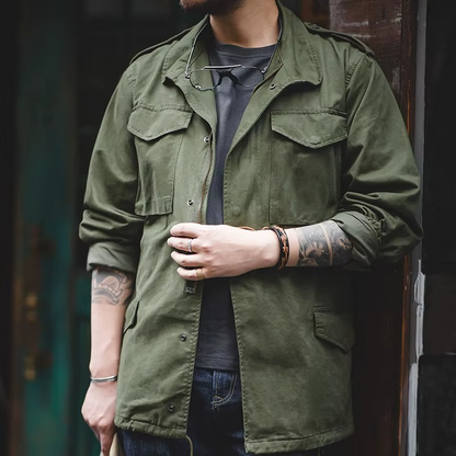 Übergangsjacke Herren mit funktionalen Einzelheiten