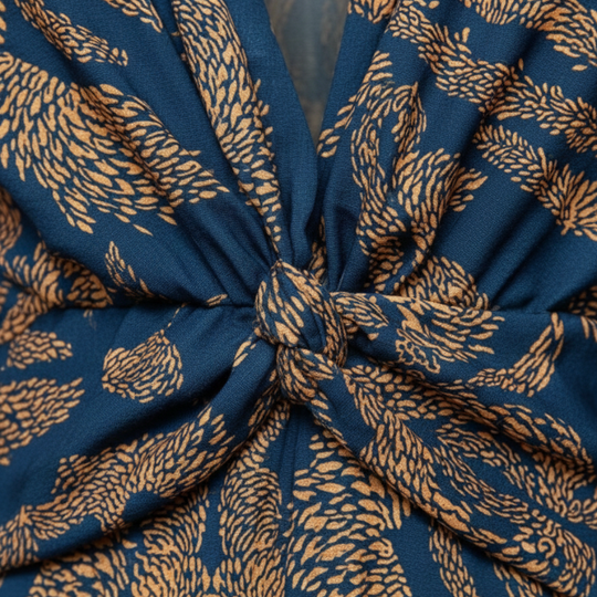 V-Ausschnitt Maxi-Kleid mit langen Ärmeln für Frauen