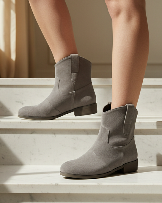 Western Cowboy Stiefeletten mit Absatz in Ankle-Höhe für Frauen