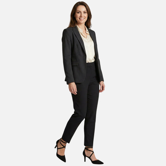 Wildleder Stiletto Pumps – Spitze Kappe mit Kreuzriemen & Schnalle