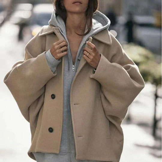 Oversized Jacke mit Kragen für Damen - Image 2