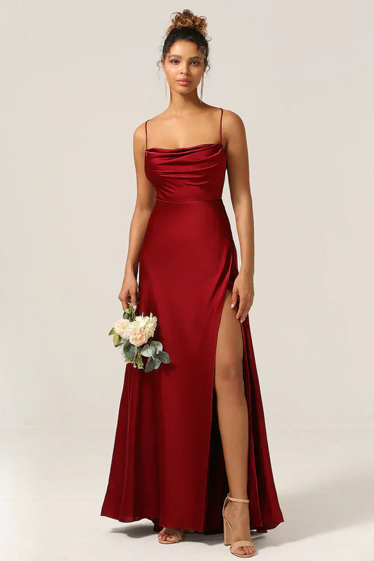 Kleid mit Oberschenkelschlitz und Slip-Maxi-Schnitt für Damen - Image 7