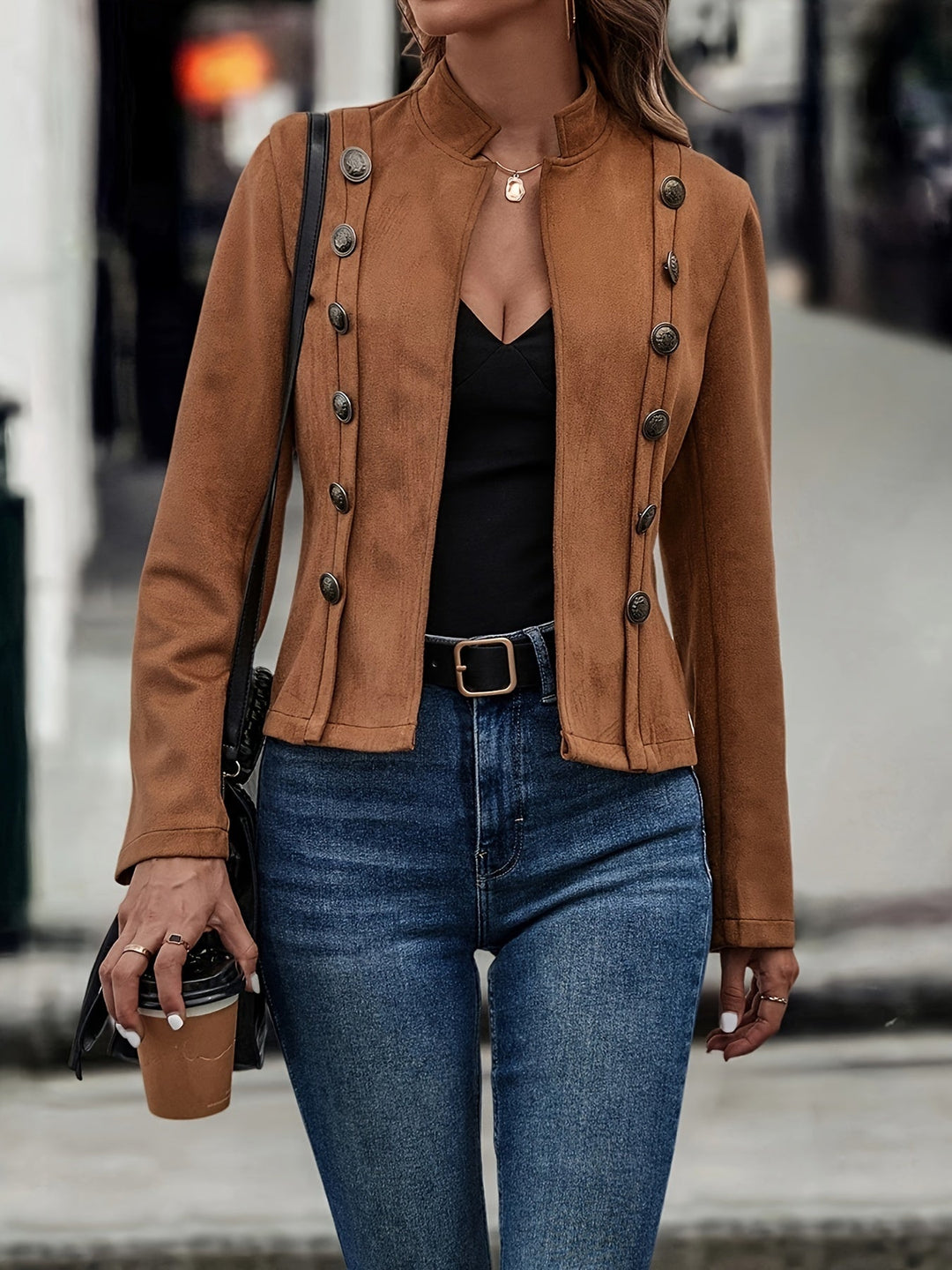 Figurbetonte Militärjacke für Damen - Image 2