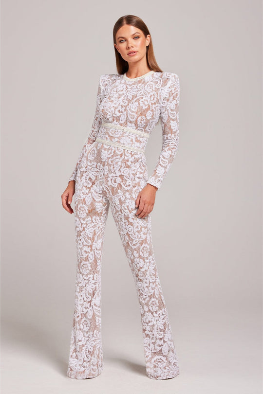 Langärmliger Jumpsuit mit weitem Bein für Damen - Image 1