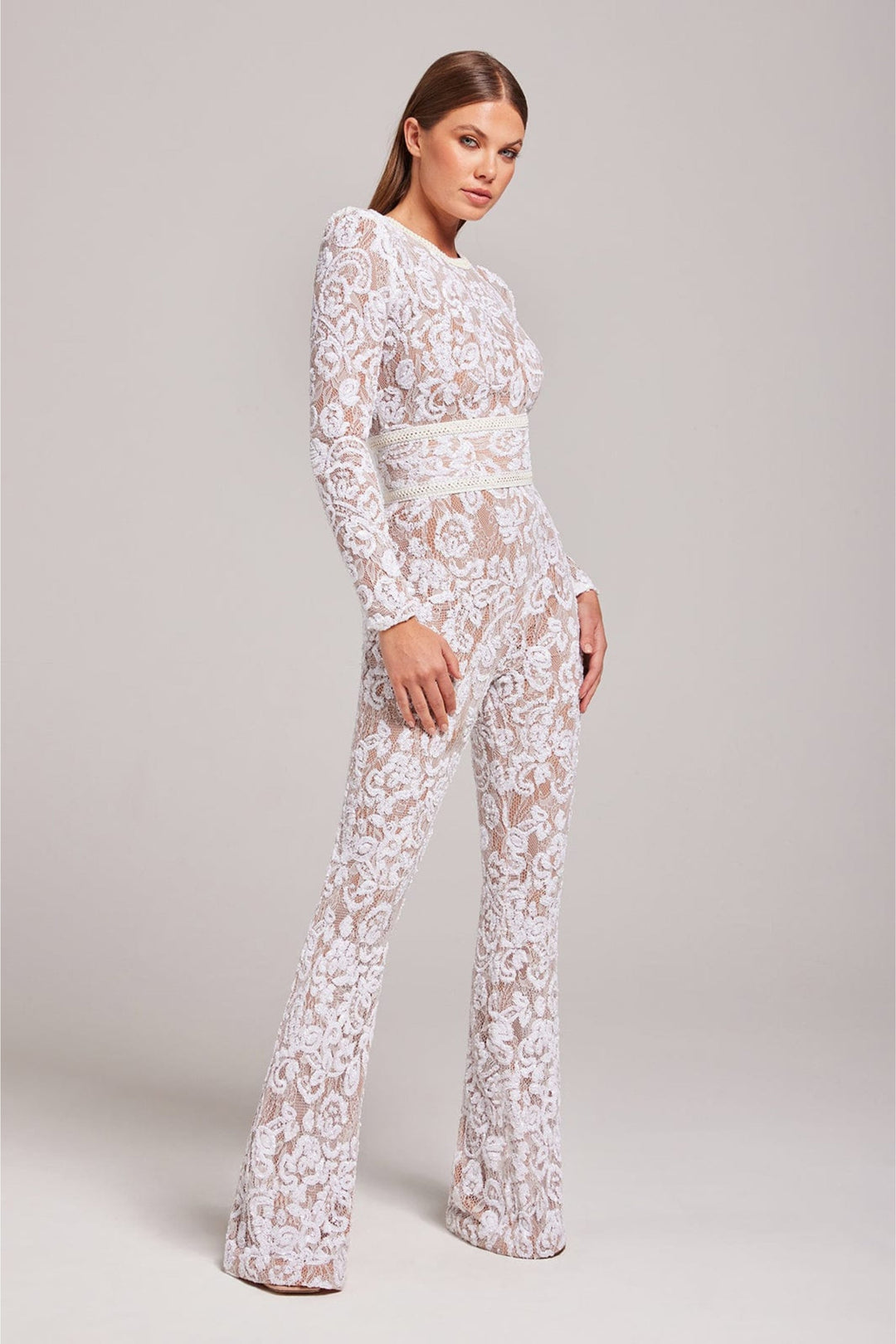 Langärmliger Jumpsuit mit weitem Bein für Damen - Image 2