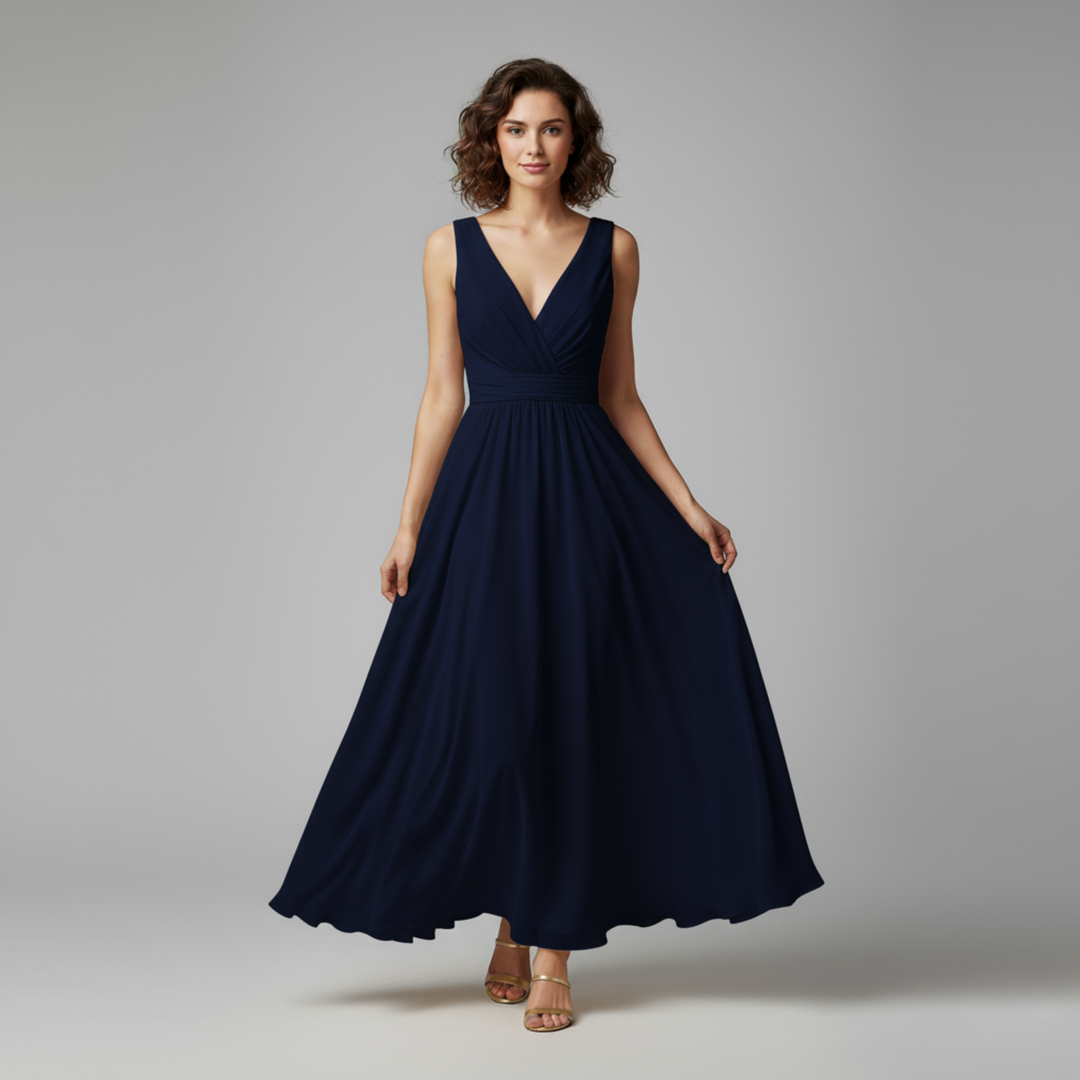 Image of Ärmelloses A-Linien-Maxikleid für Damen