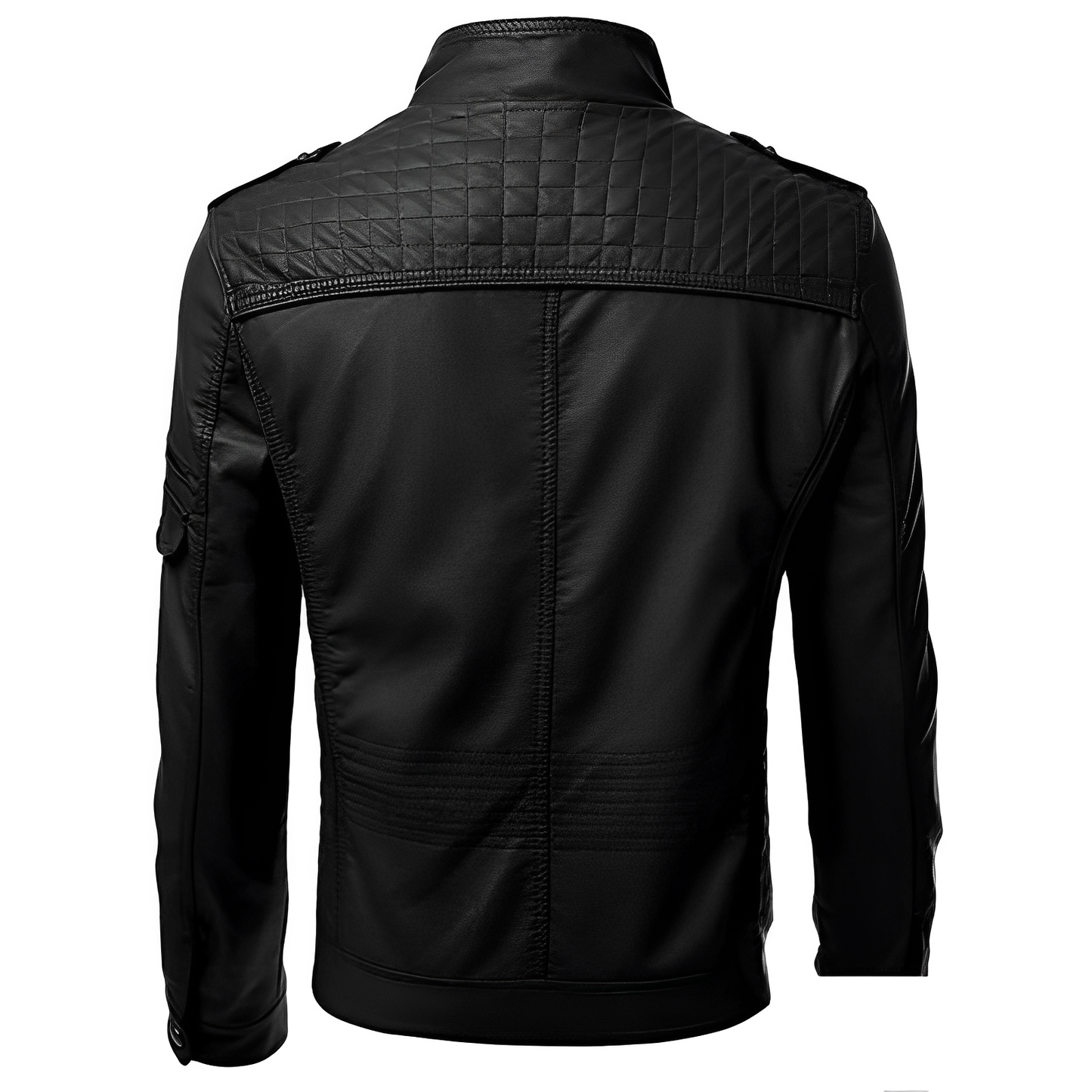 Herren Jacke mit Reißverschluss - Gesteppte Oberfläche & Stehkragen