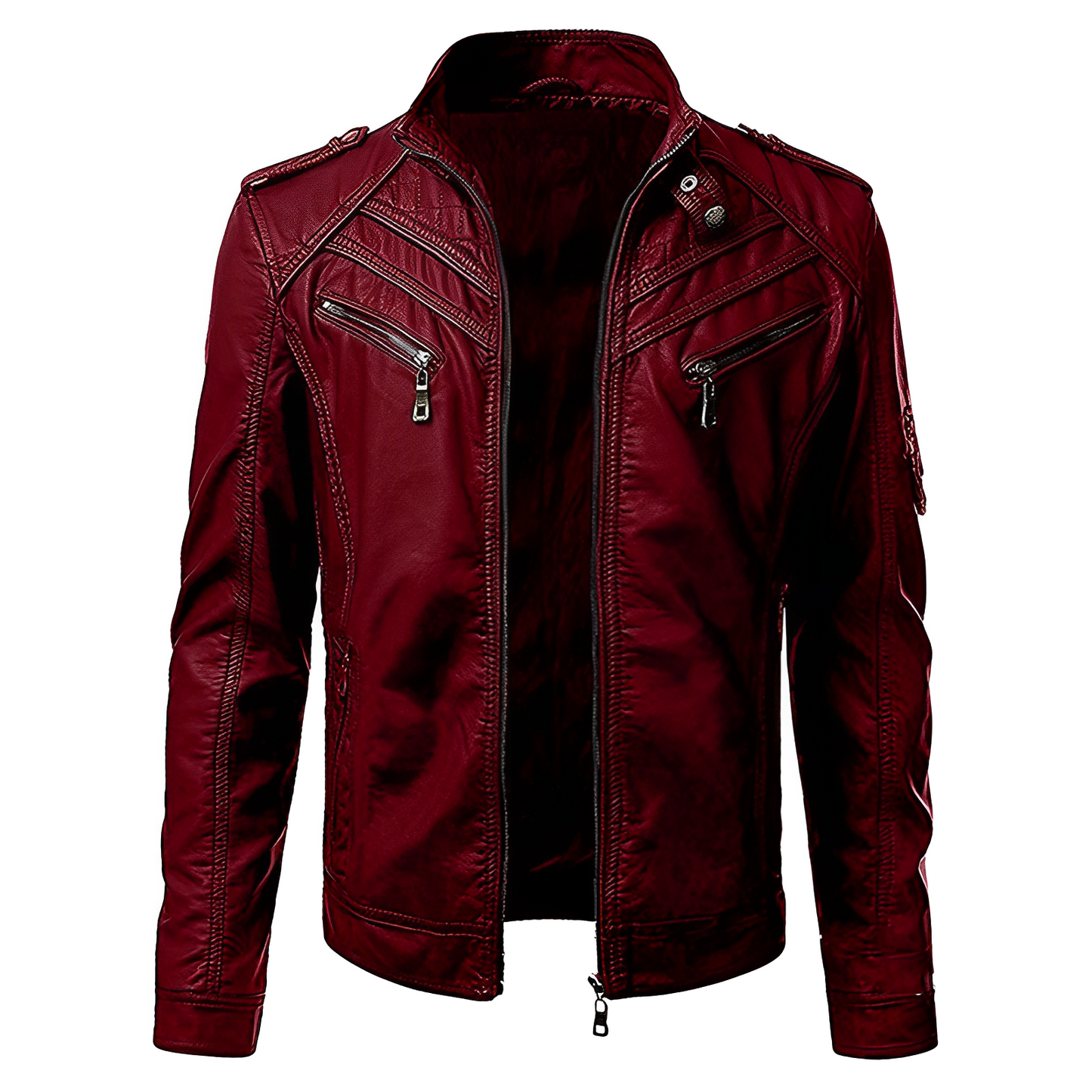 Herren Jacke mit Reißverschluss - Gesteppte Oberfläche & Stehkragen