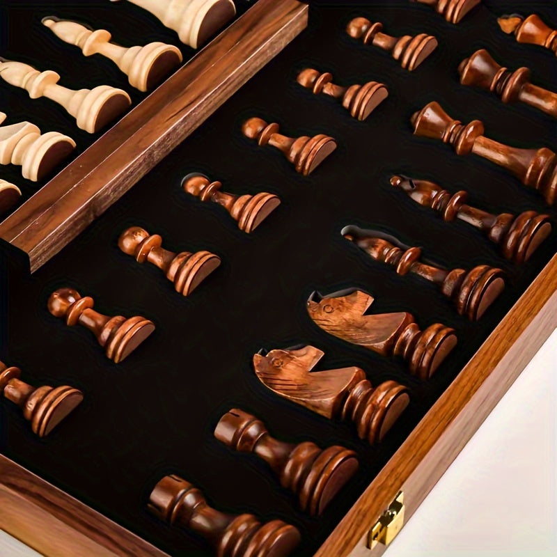 Faltbares Schachspiel aus Holz für Alle - Image 9