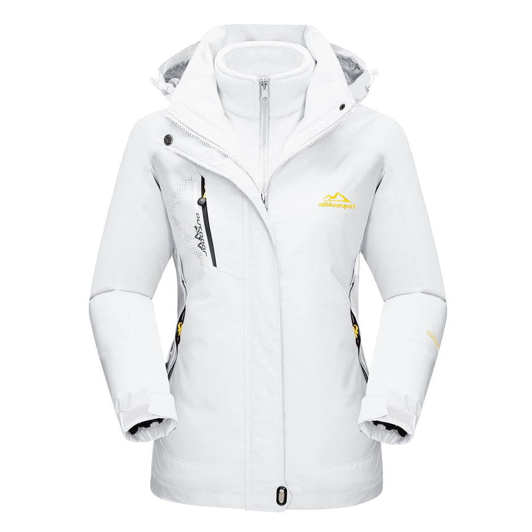 Image of Damen 3-in-1 Outdoorjacke mit Kapuze