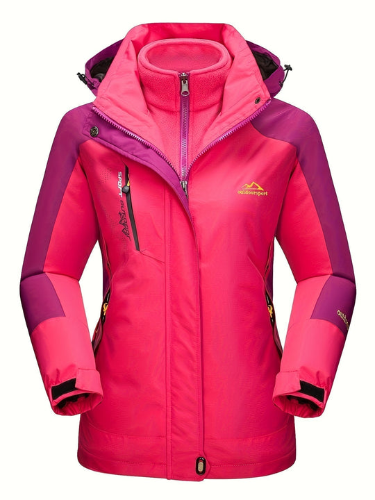 Image of Damen 3-in-1 Outdoorjacke mit Kapuze