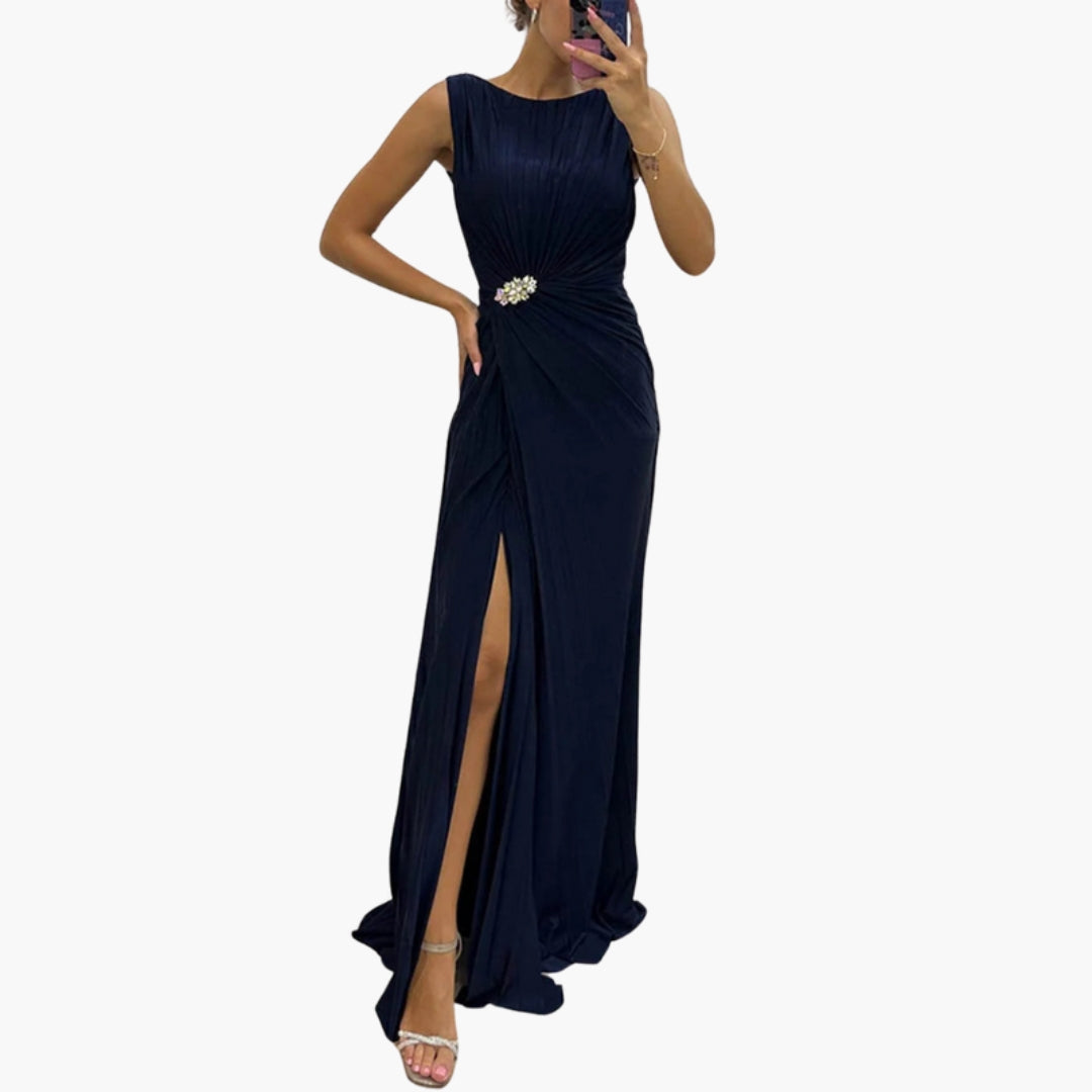 Image of Damen Ärmelloses Abend Maxi Kleid