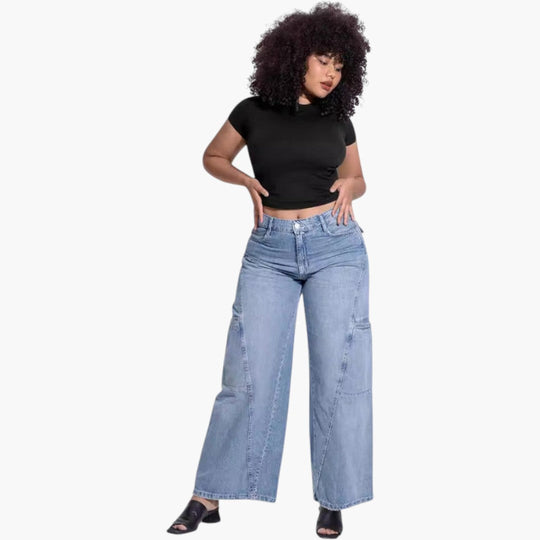 Image of Damen Figurbetontes Cropped T-Shirt