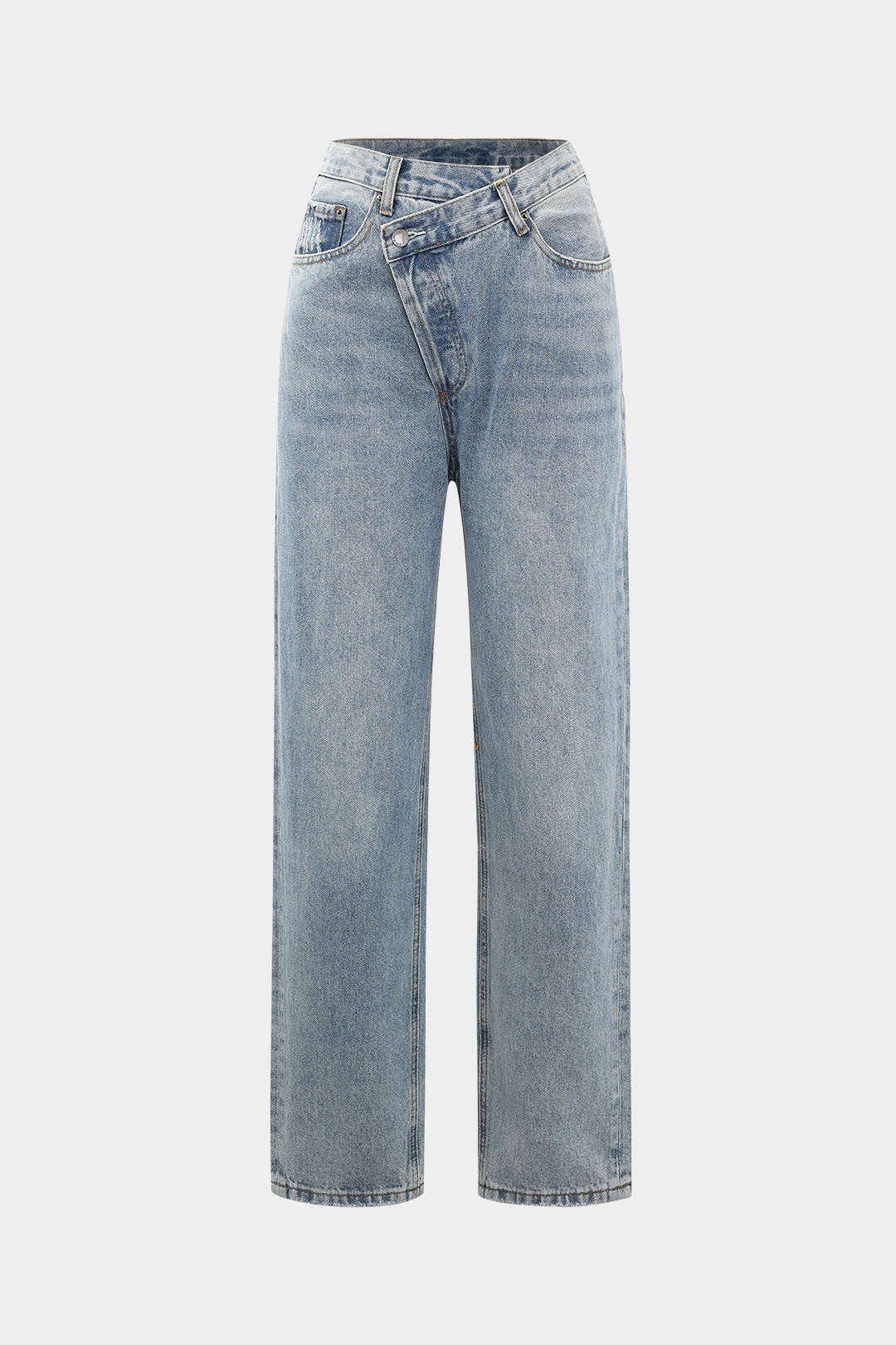 Image of Damen High-Waist Wide Leg Jeans