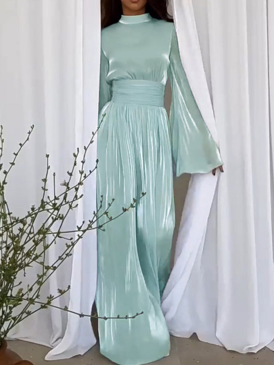 Image of Damen Langärmliges formelles Maxi-Kleid