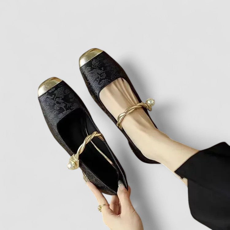 Image of Damen Mary Jane Schuhe mit eckiger Spitze